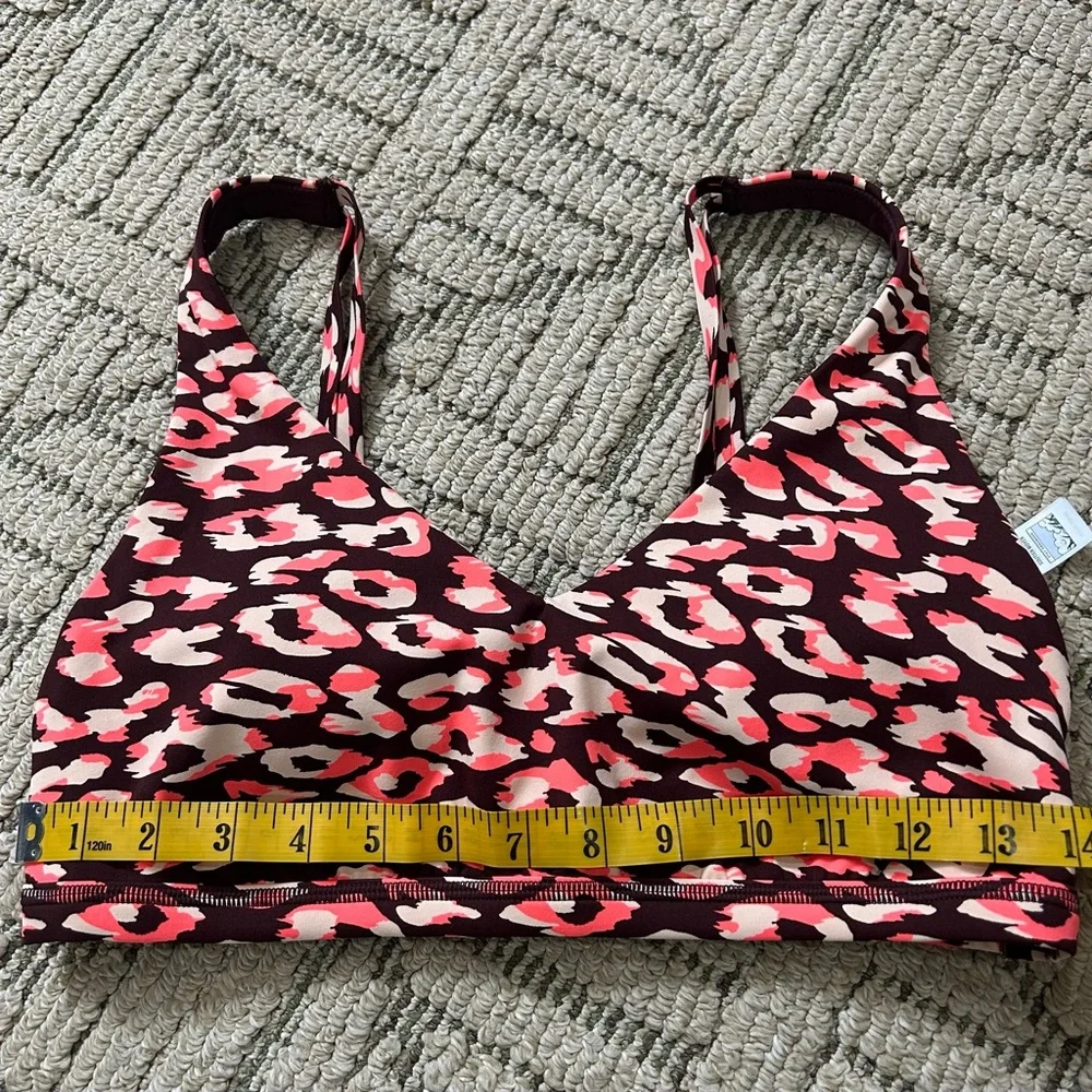 Aerie NWOT Leopard Print Sports Bra size L - Picture 4 of 5